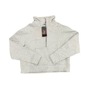TGP The Gym People Half Zip Sweatshirt Size Medium Women's NWT Gray